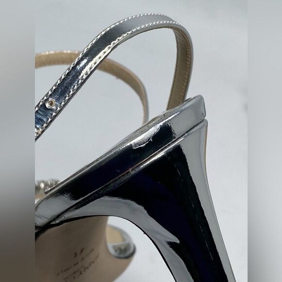 Jimmy Choo Meira Embellished Patent Leather Sandals size 41 - Picture 11 of 14